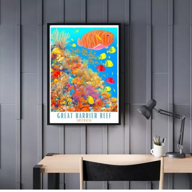 Australia Great Barrier Reef poster Choose your Size