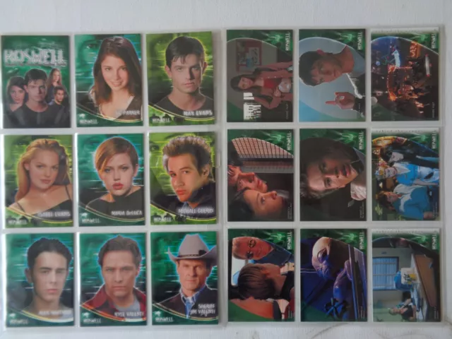 Roswell        S1   Full Base set of 90  Trading Cards