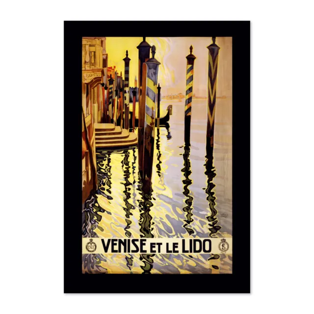 1920s Venice Italy Venise et le Lido Vintage Style Travel Poster - Classic Art