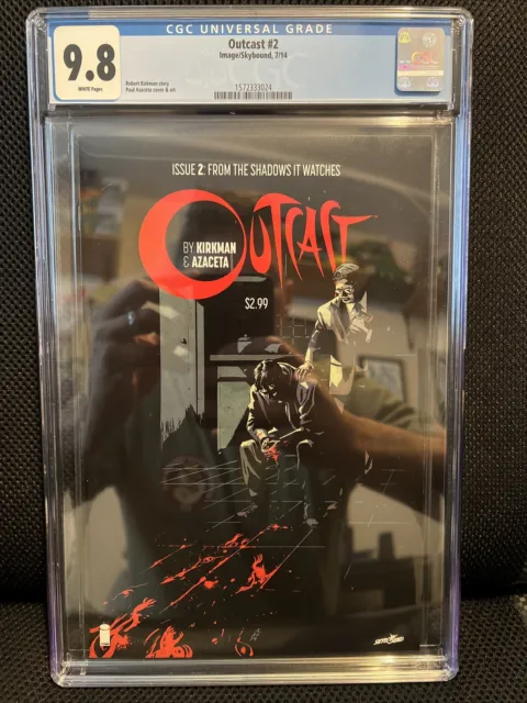 Outcast CGC 9.8 2 Image 7/14 Azaceta Cover From The Shadow It watches