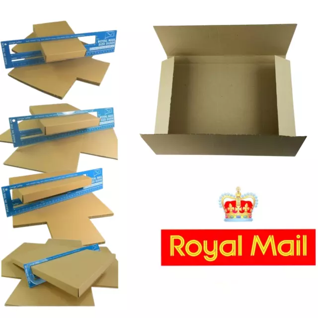 Royal Mail PIP Large Letter Cardboard Postal Boxes C4 C5 C6 DL Size Mailing Box