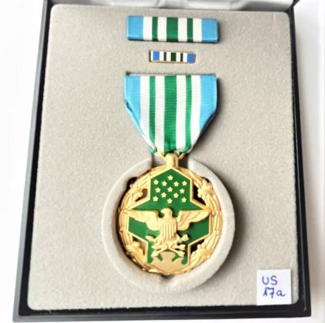 USA Joint Service Commendation Medal. Clamshell Case, Ribbon BAR & Bavero Spilla