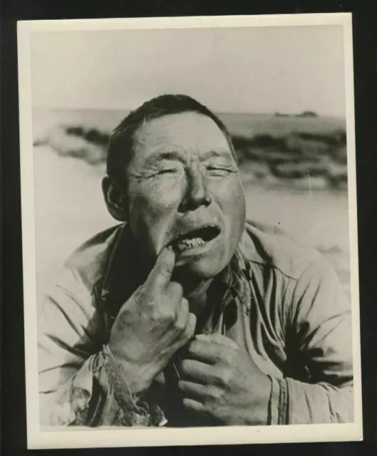 Eskimo Photo 1940 Original  Showing His Teeth Rotting Great Shot Vintage