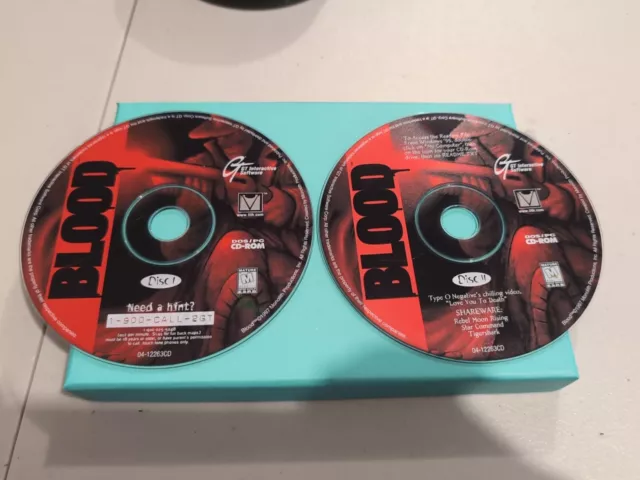 Blood Spill Some DOS PC CD ROM GT Interactive Software Discs Only Vintage 1997
