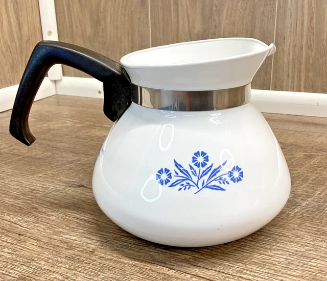 Vintage Corningware Cornflower Blue Kettle Blue Cornflower Corning