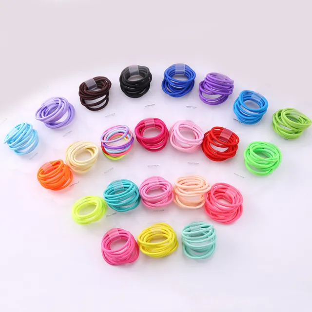 10Pcs Cute Kids Girl Elastic Tiny Hair Tie Rubber Band Rope Ring Ponytail Holder