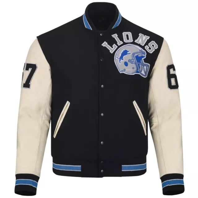 Beverly Hills Cop Eddie Murphy Axel Foley Detroit Lions Varsity Letterman Jacket