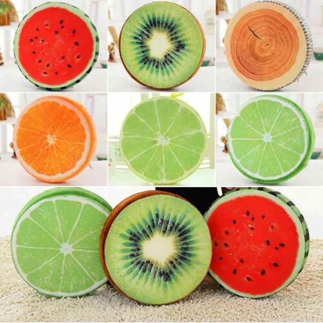 WATERMELON KIWI Dragon Fruit Adorable Fruit Shaped Pillow for