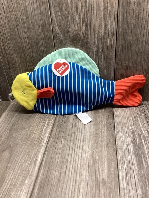 Boots &Barkley  Dog Toy  Fish Rubber Skeleton Insert Inside Cuddle Chew NWT