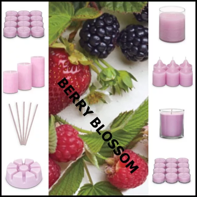 PartyLite 36 CANDLES 2 DOZEN TEALIGHTS & 1 DOZEN VOTIVES BERRY BLOSSOM NIB