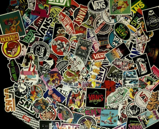 100 Vans Skateboard Stickers bomb Vinyl Laptop Luggage Decals Sticker Lot Van