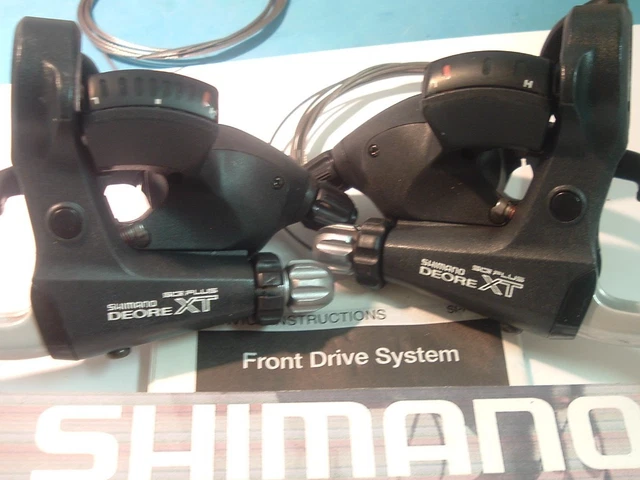 Manettes De Changement De Vitesse Shimano XTR SL-M980 10 Vitesses I-SPEC + Collier KCNC Noir - Occasion, Bon état