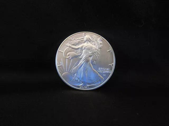 2021 American Silver Eagle 1 oz. Type 2 NEW DESIGN Capsuled USA Made BU Coin