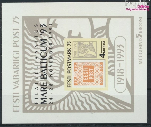 Briefmarken Estland 1993 Mi Block6 (kompl.Ausg.) postfrisch(9276893