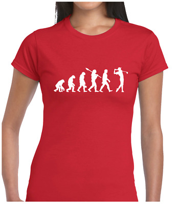 Evolution Of Golfer Ladies T Shirt Golf Player Fan Gift Present Idea Top