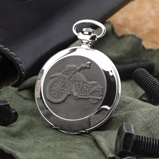 Pocket Watch Live to Ride Harley-Davidson Slogan Motorcycle