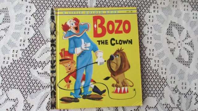 Vintage  A Little Golden Book BOZO THE CLOWN  ,1962,HC  GC rare