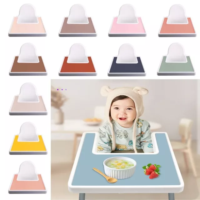 Non-slip High Chair Placemat Large Eating Table Mat for IKEA Antilop Toddlers