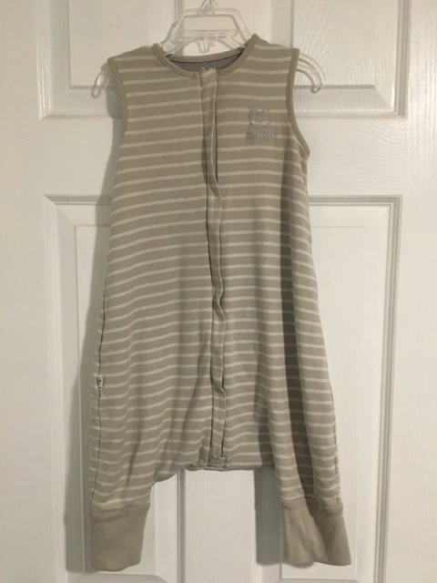Woolino 4 Seasons Sleep Bag Sack with Feet Birch stripe 6-18 months