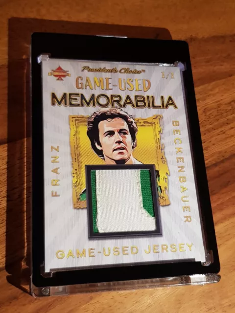 Franz Beckenbauer 1/1 Game Used Patch Relic New York Cosmos Tradingcard