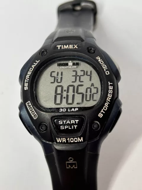 Working Men's Black Timex Ironman Triathlon Watch  GO