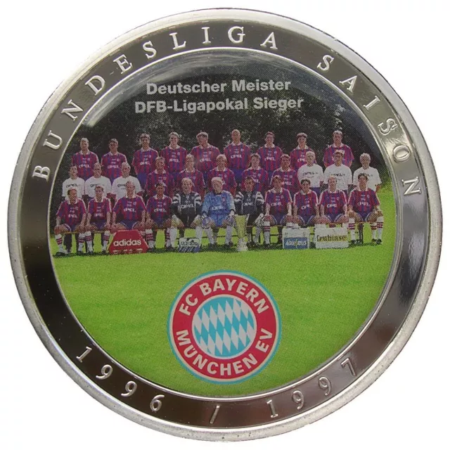Fc Bayern München - Münze-Medaille - Bundesliga Saison 1996/1997