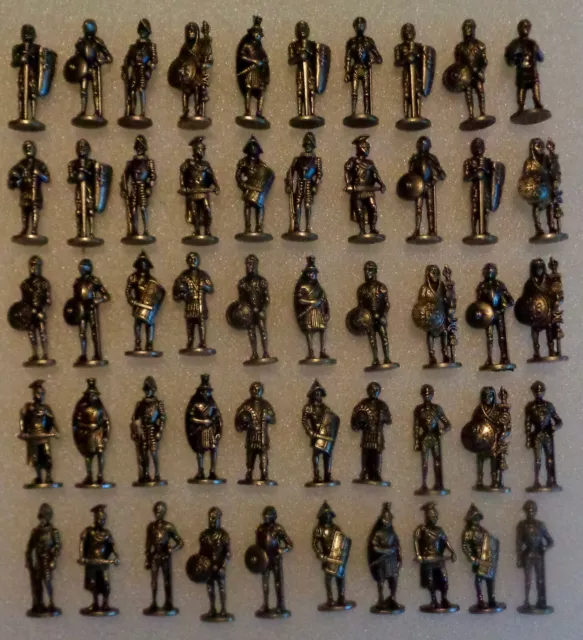 Kinder Surprise & Westair - Metal Toy Soldiers - Knights, Romans, Soldiers x 50