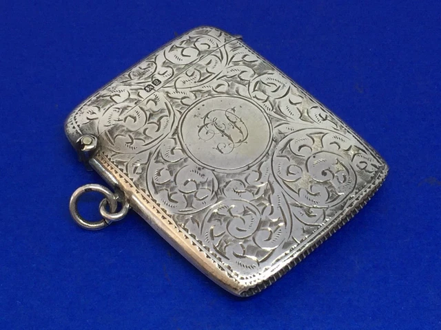 Solid Silver Vesta Case, S. Blanckensee & Son, Chester, 1916, 36.3g