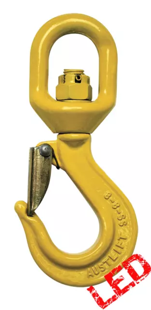 NEW industrial lifting equipment 13mm G80 Swivel Sling Hook with Safety Catch