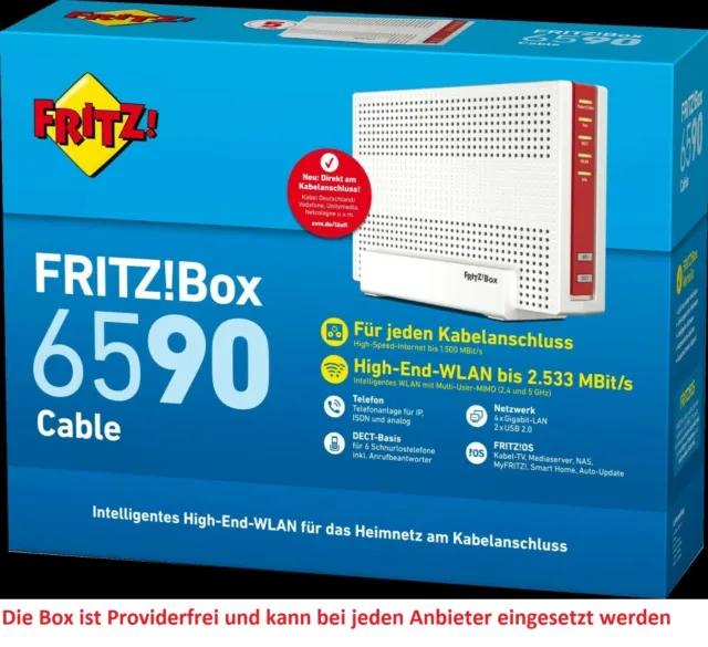 AVM Fritz!Box 6590 Cable (20002781) von Händler ⭐⭐⭐⭐⭐