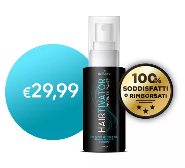 Hairtivator ORIGINALE spray anti caduta capelli attiva ricrescita non unge