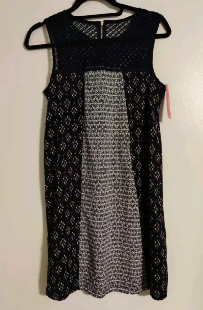 Xhilaration Shift Dress Womens Medium Sleeveless Lace Top