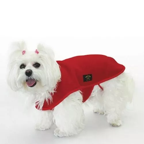 Cappotto Per Cani E Cuccioli In Pile Rosso Fashion Dog - Qualita' Made In Italy