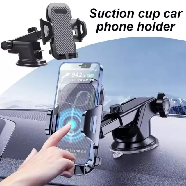 Car Mobile Phone Holder Suction Mount Windscreen Dashboard 360 Rotation