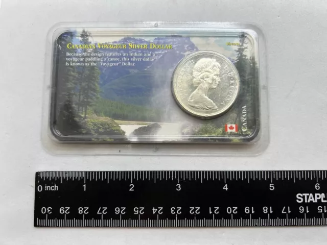 1966 Canadian Voyageur Silver Dollar Queen Elizabeth II Coin