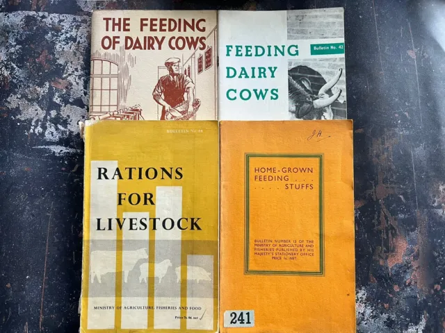 4 Ministry of Agriculture Vintage Livestock Feed Booklets 1938, 1939 & 1960(x2)