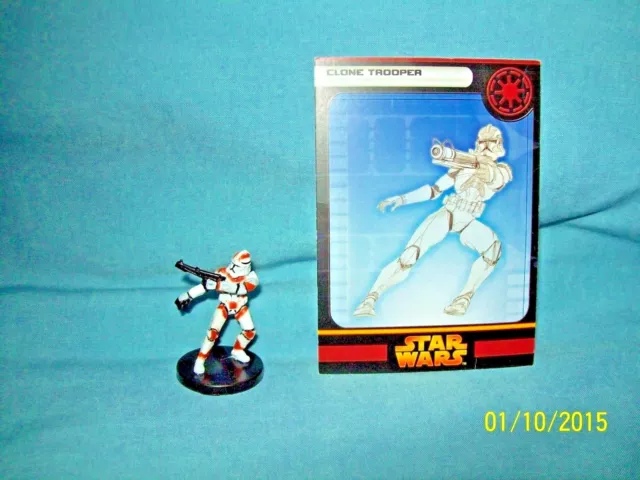 WotC Star Wars Miniatures Clone Trooper, RotS 08/60, Republic, Common