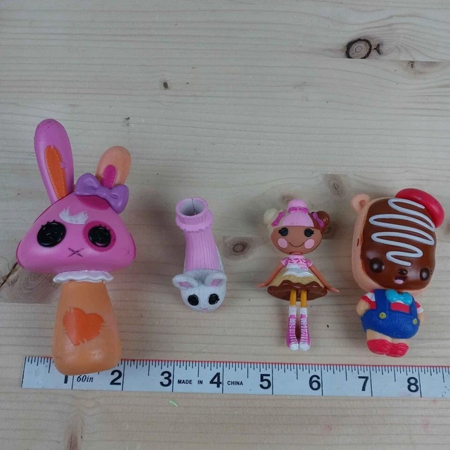 Lot Pet Lalaloopsy  Princess Nutmeg Bunny  Slipper Scoops Waffle Mini Num Noms