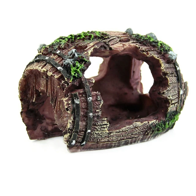 Hot Aquarium Fish Tank Artificial Resin Ornament Cave Landscaping Decor Tool AU
