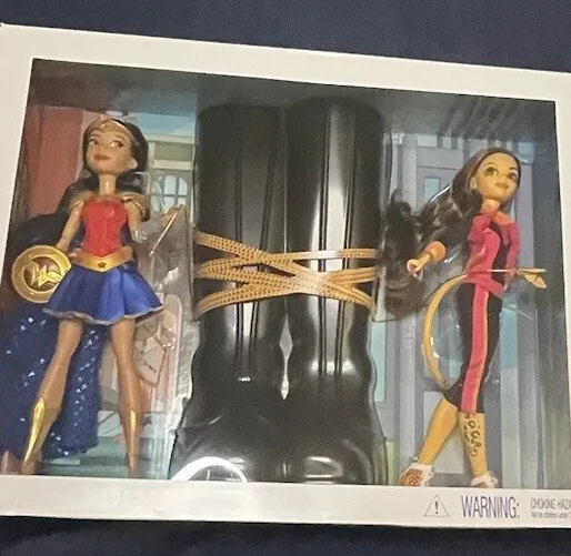 MATTEL WONDER WOMAN & Cheetah DC Super Hero Girls Doll Pair SDCC 2017