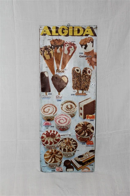 Listino Prezzi Algida Anni 70