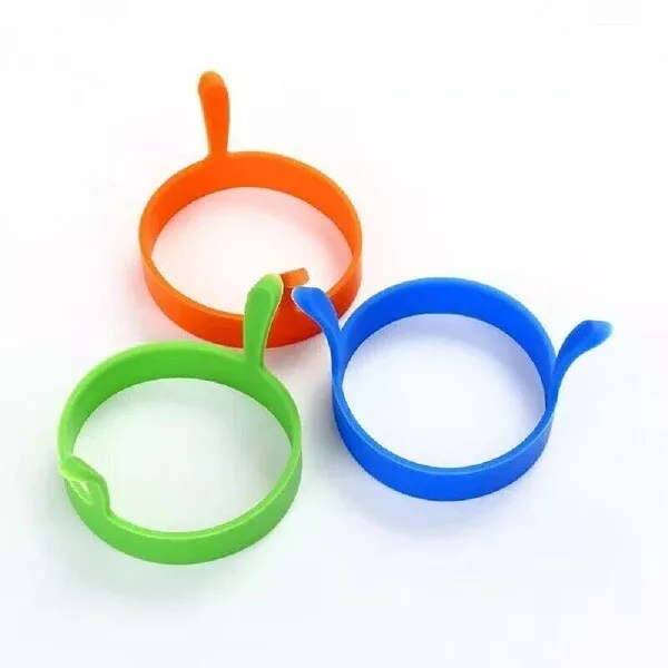 Silicone Egg Rings Non Stick Kitchen Baking Tools Pancake Handles New AUS 3