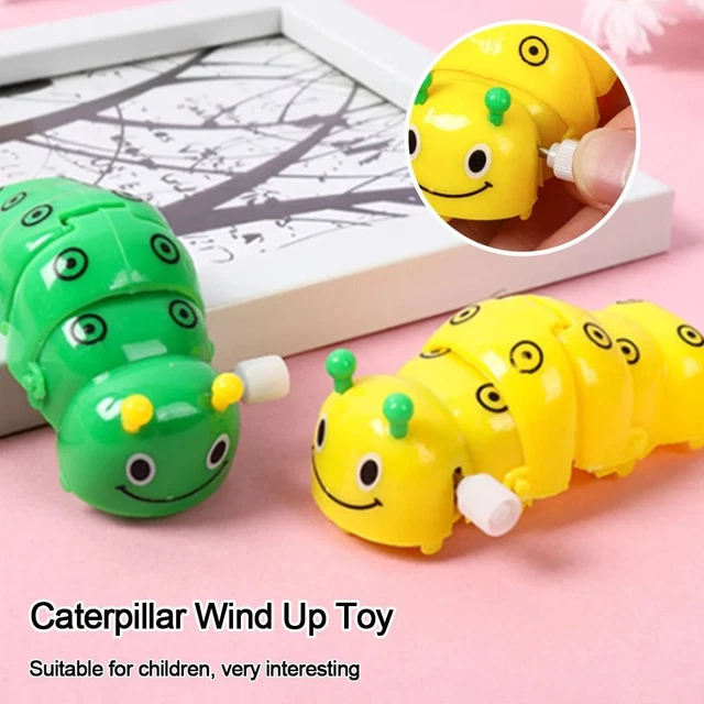 4Pcs Educational Toy Caterpillar Wind Up Toy Vintage Clockwork Toys  Children