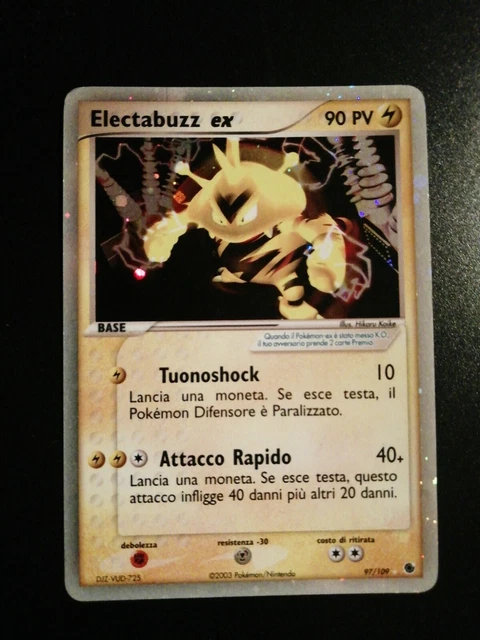 Electabuzz ex - Vintage - 97/109 - Ex Ruby Sapphire - ITA