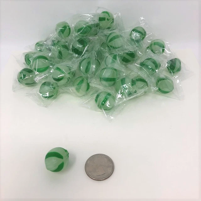 Spearmint Balls 1 pound spearmint candy striped wrapped hard candy bulk candy