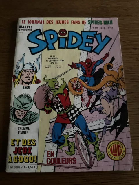 Spidey N°11 (Lug) En Bon Etat Eo 12/80 ( Voir Mes Photos)