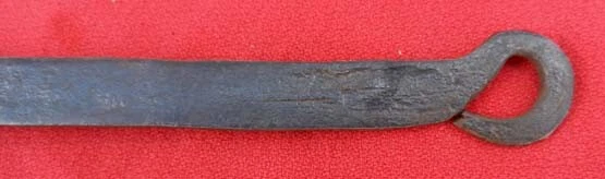Antique 19th Hand Forged Wrought Iron Roasting Fork Fireplace Thin & Fine F7 3