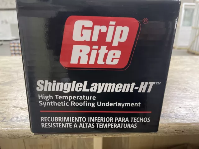Grip Rite Shingle Layment - HT High Temperature Synthetic Roofing Underlayment