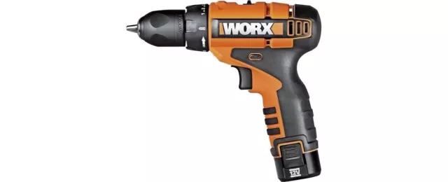 Worx WX125.3 Akku-Bohrschrauber – 12V mit 2-Gang Getriebe und LED Arbeitsleuchte