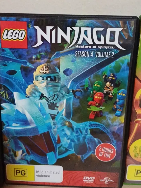 Lego Set Of 3 Dvd Star Wars, Ninjago, Seasons 2  Volume 3 Season 4 Volume 2 3